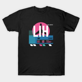 Lihue (LIH) Kauai Airport // Sunset Baggage Tag T-Shirt